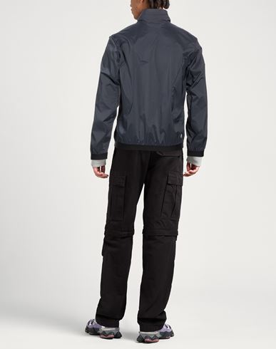 Man Jacket Navy Size 44 Polyester, Elastane