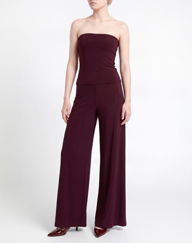 Alaïa Woman Jumpsuit Burgundy Size 6 Viscose, Elastane