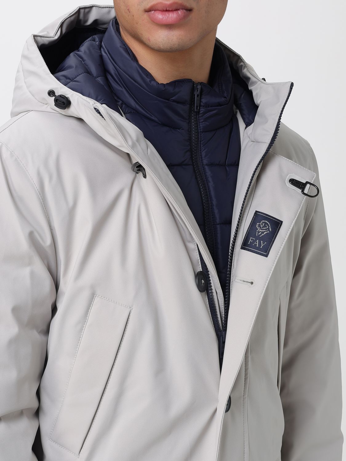 Coat Men color Ice