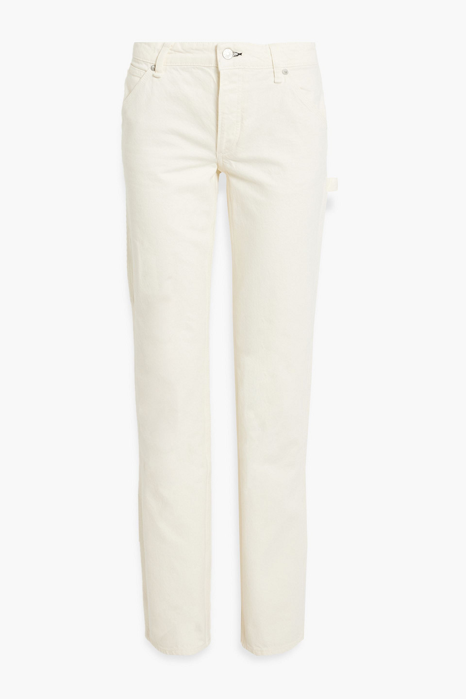 Piper mid-rise straight-leg jeans - White - 24