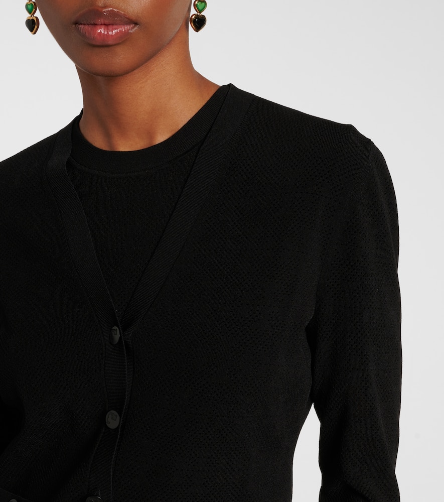 Tory Burch T Monogram jacquard cardigan