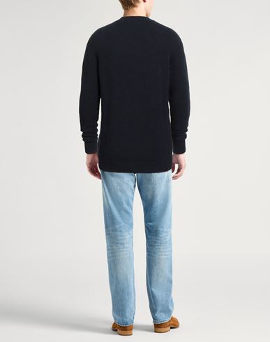 Man Sweater Midnight blue Size 44 Cotton, Nylon, Elastane