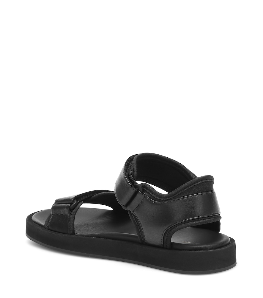 The Row Hook and Loop leather sandals
