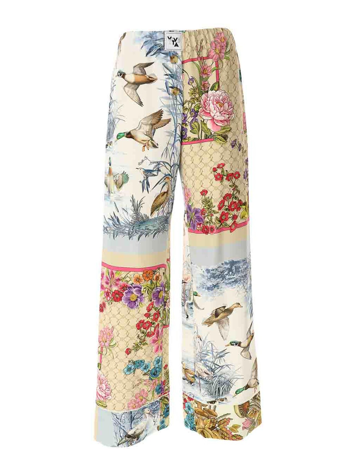 Printed Cady Trousers