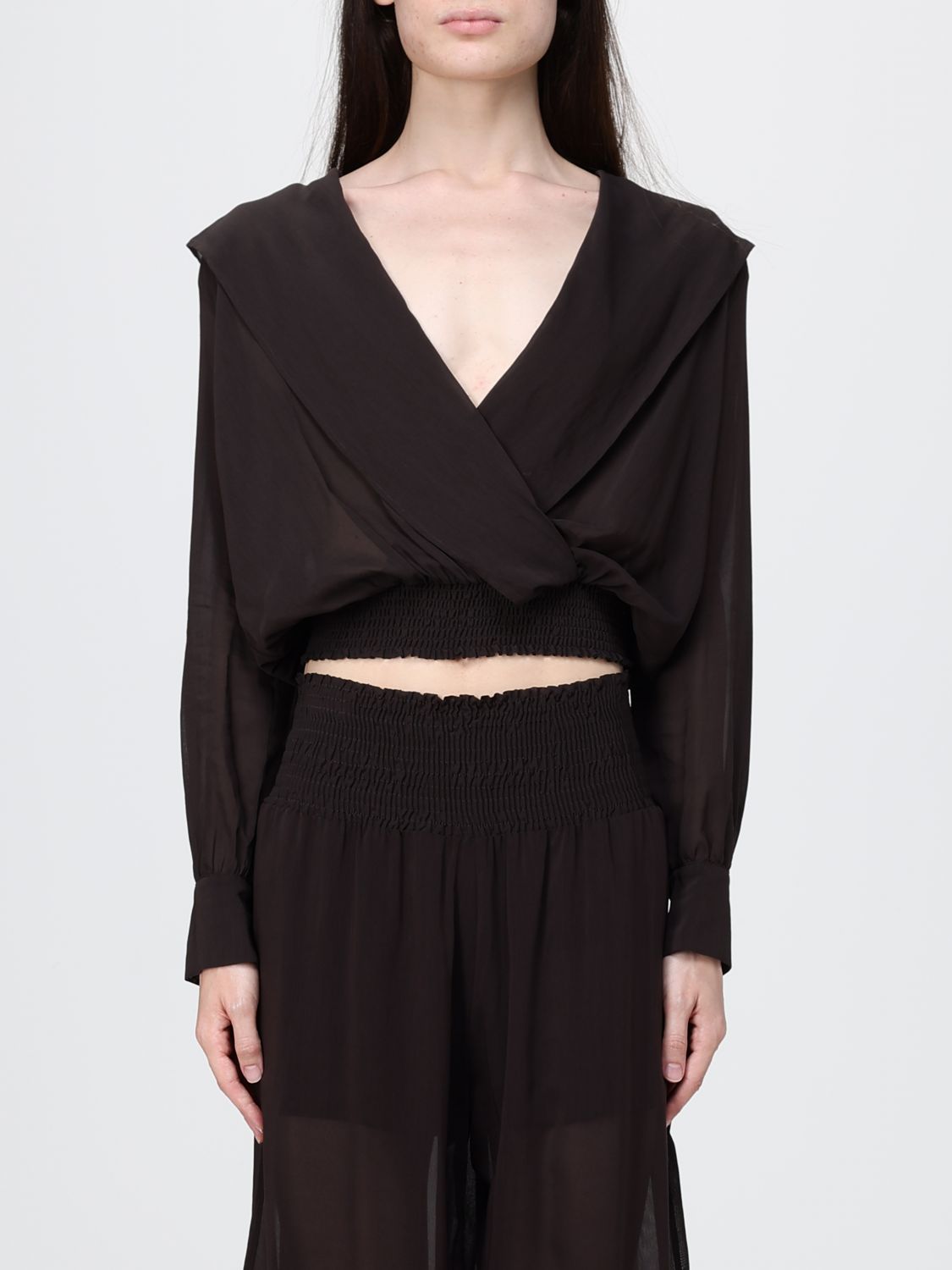 Shirt Woman color Brown