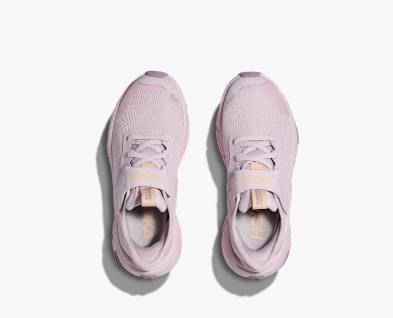 HOKA Transport Freedom Shoes in Lilac Cream/Tangerine Glow