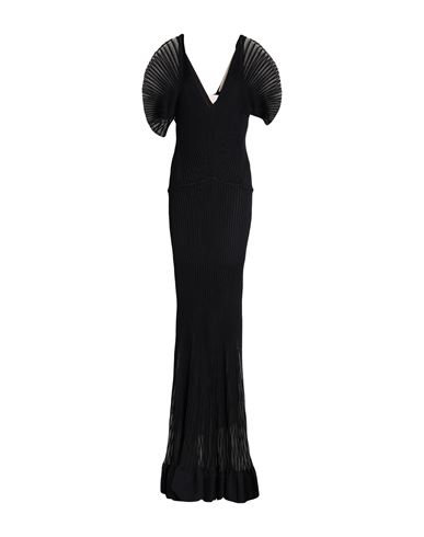 Woman Maxi dress Black Size 6 Viscose, Polyamide