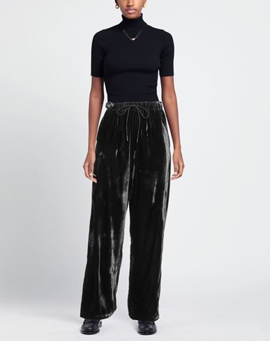 Woman Pants Charcoal Size S Rayon, Viscose