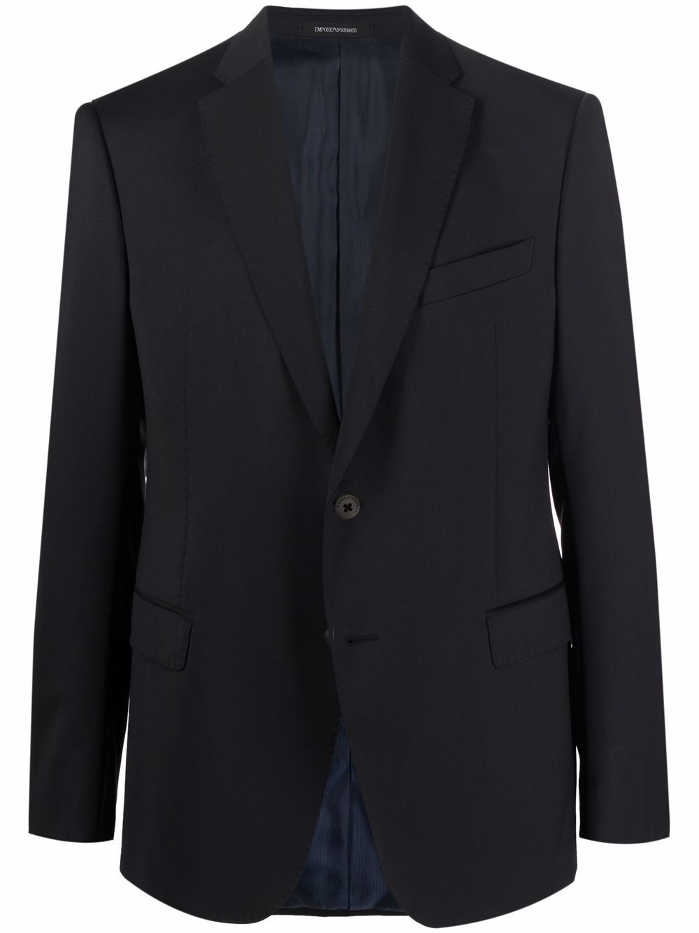 Fitted single-breasted blazer - Black