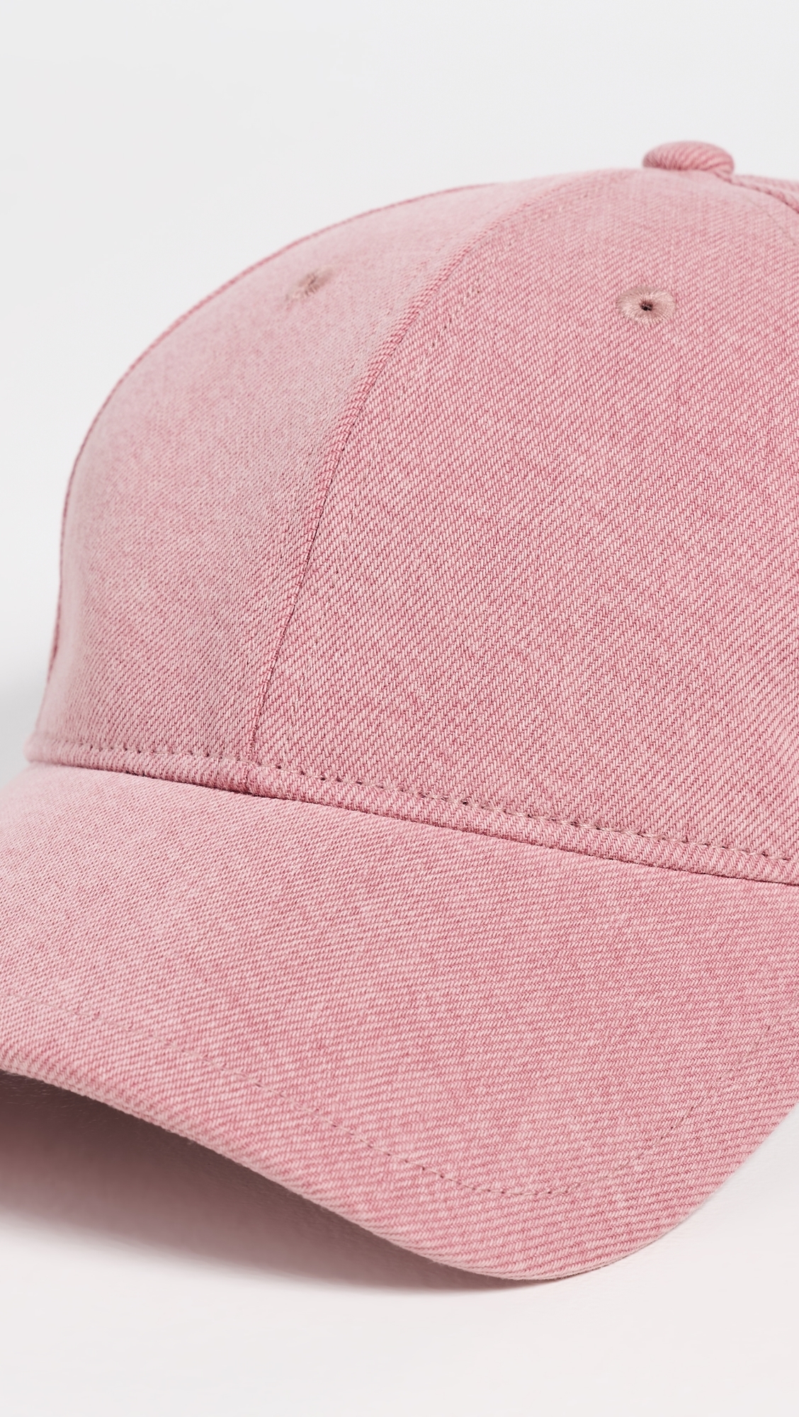 Harlow Baseball Cap Pink Denim One Size