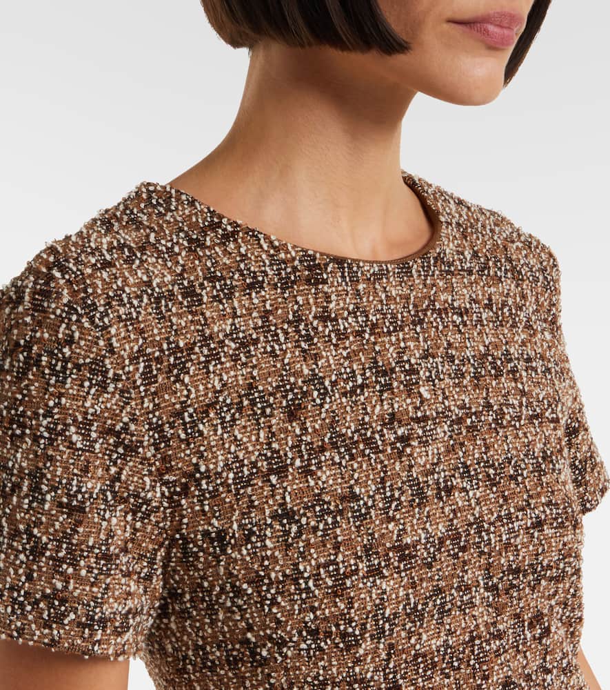 Giugno cotton and wool-blend midi dress
