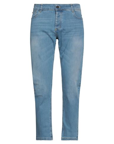 Man Jeans Blue Size 28 Cotton, Elastane