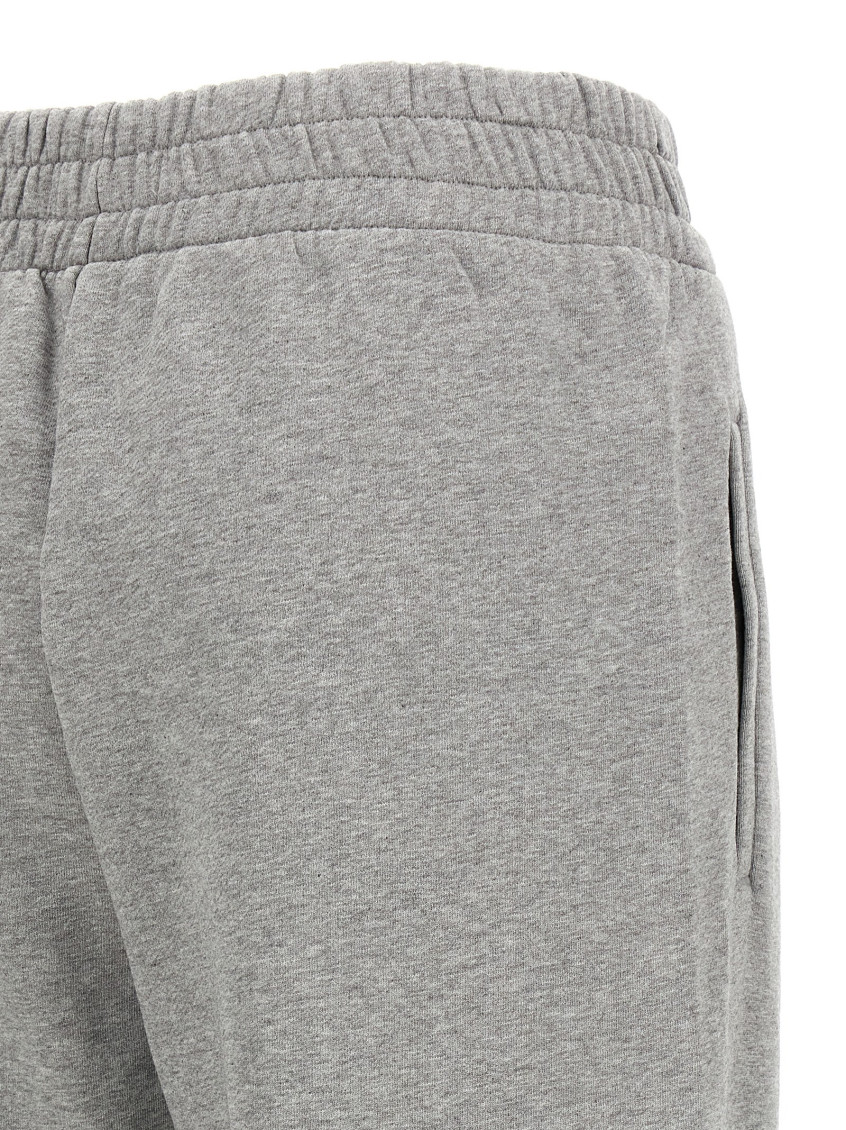 Logo Embroidery Joggers Pants Gray