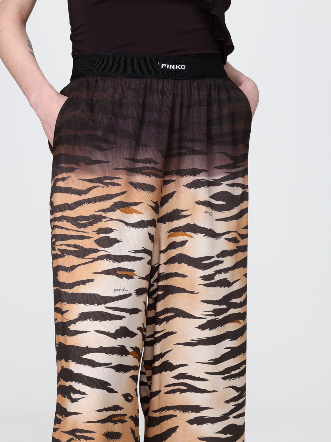 Pants Woman color Brown