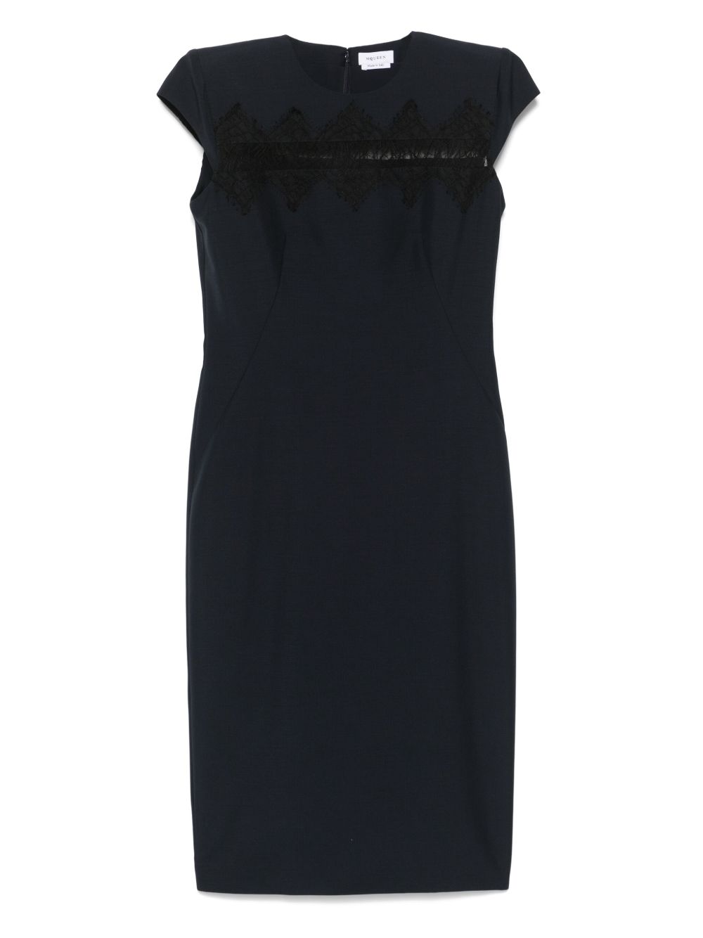 Alexander McQueen tailored pencil midi dress - Blue