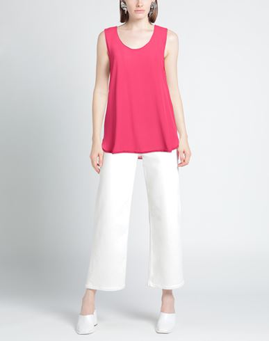 Woman Top Fuchsia Size 10 Rayon