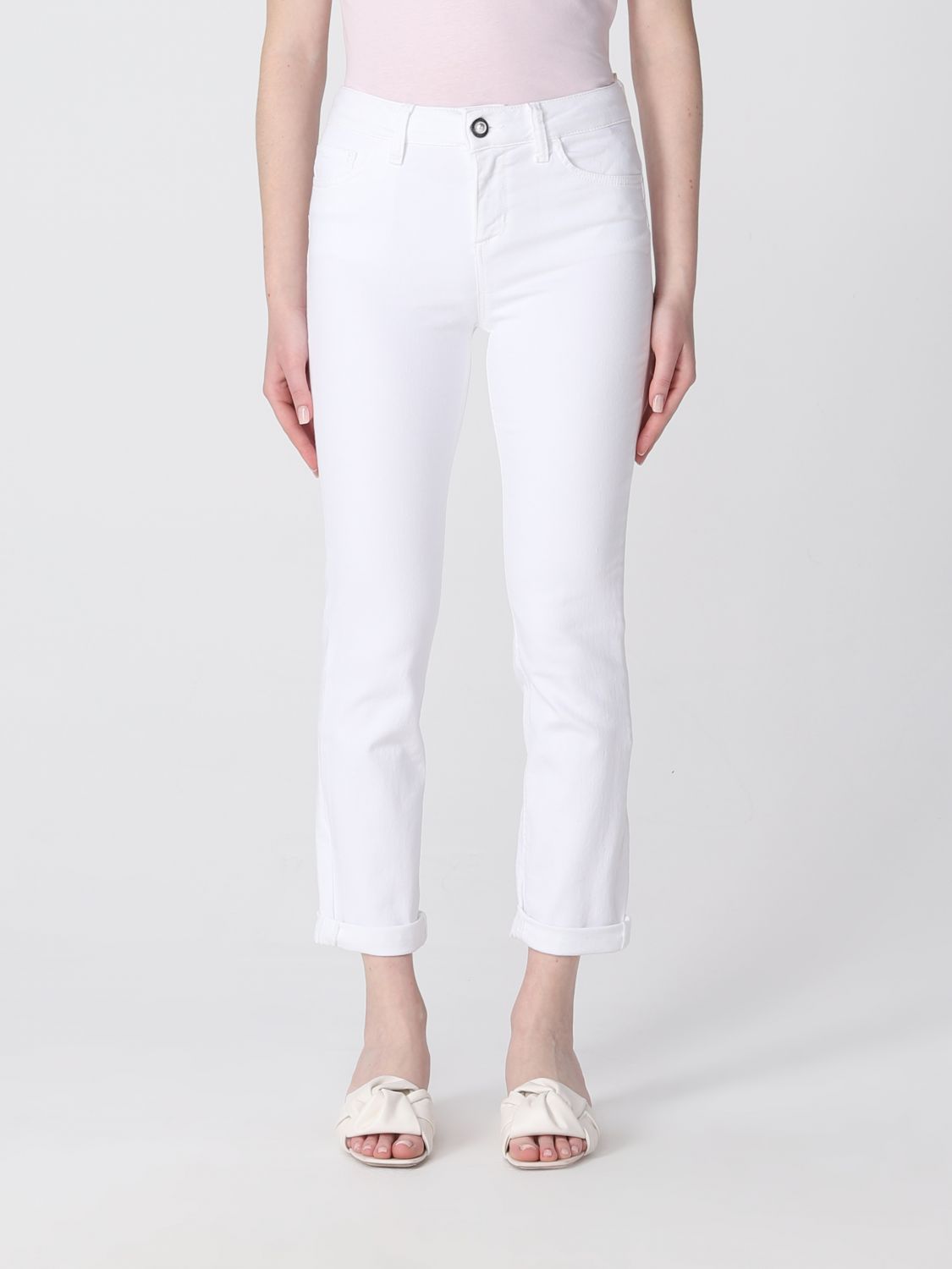 Jeans Woman color White