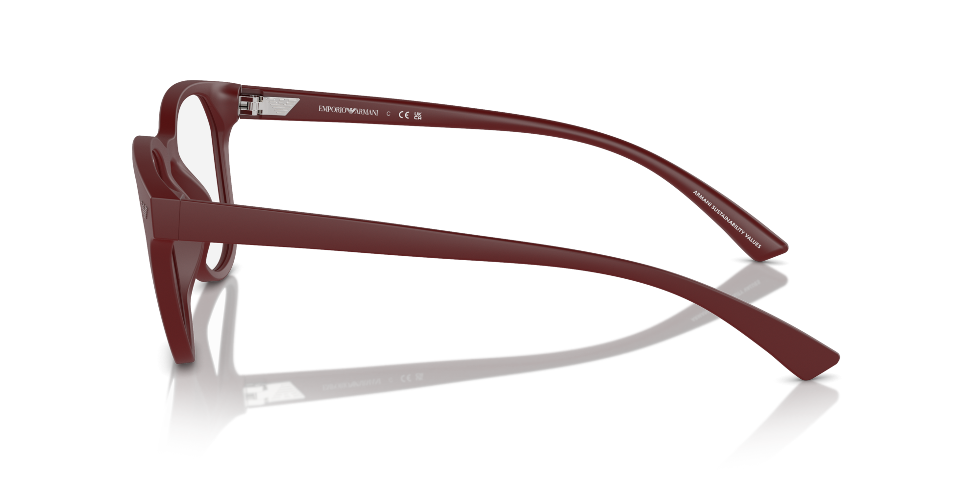 Emporio Armani Man Emporio Armani EA3240U 6101 Optical frames Injected Red Transparent Pantos Norma