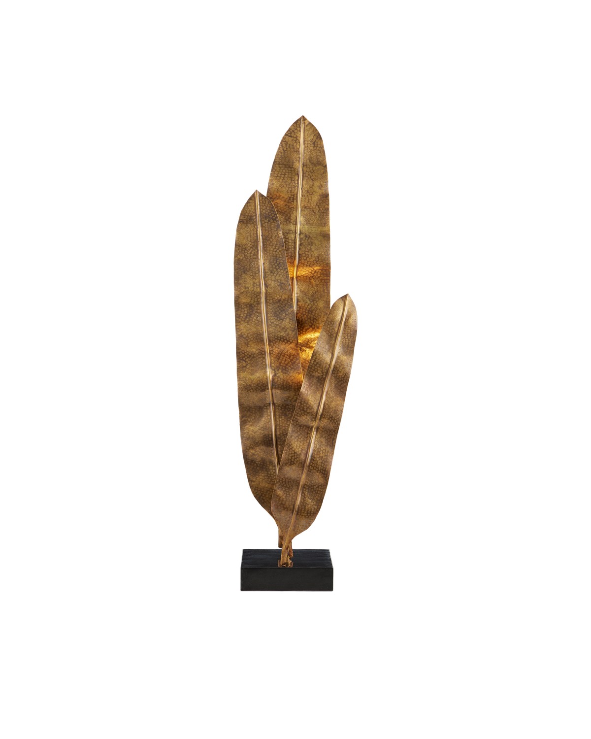 Vintage Brass Black LED Floor Lamp from the Musa Collection