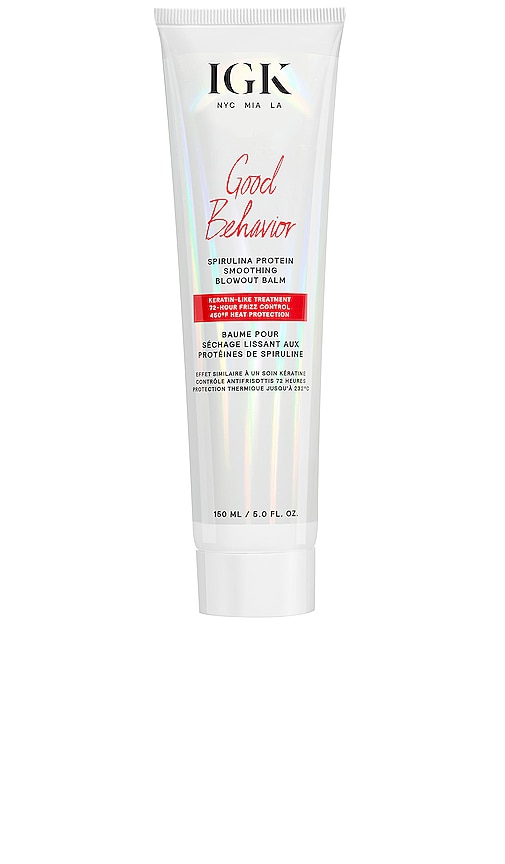 IGK Good Behavior Spirulina Protein Smoothing Blowout Balm in Beauty: NA
