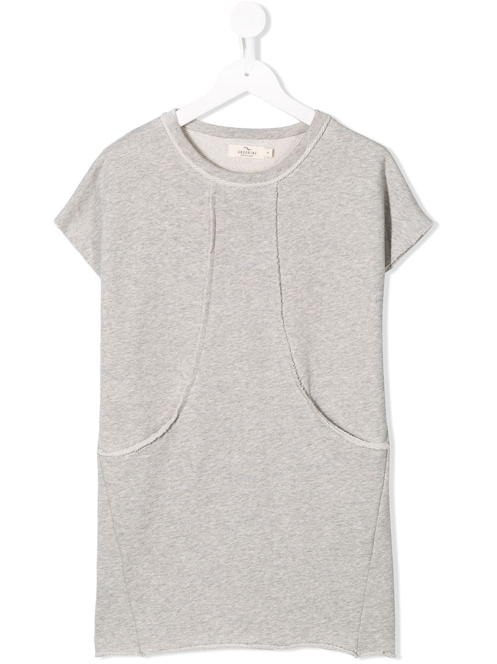Shortsleeved sweatshirt dress - Grey