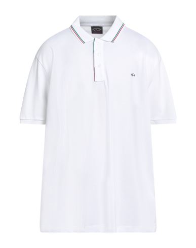 Man Polo shirt White Size L Cotton