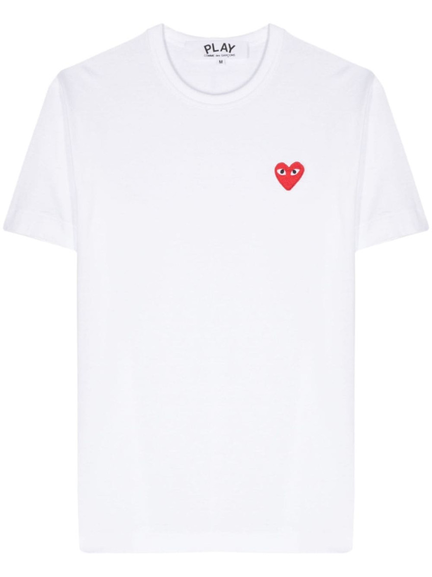 White Heart Cotton T-shirt