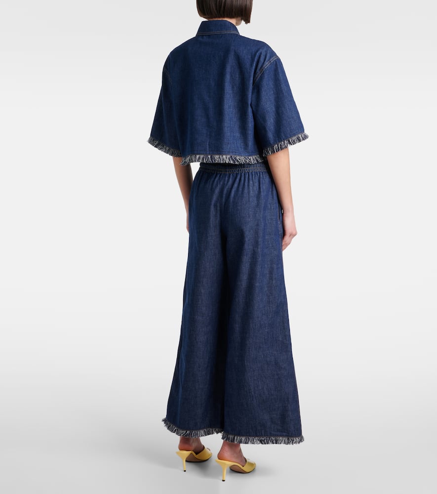 Rhiannon fringed denim shirt
