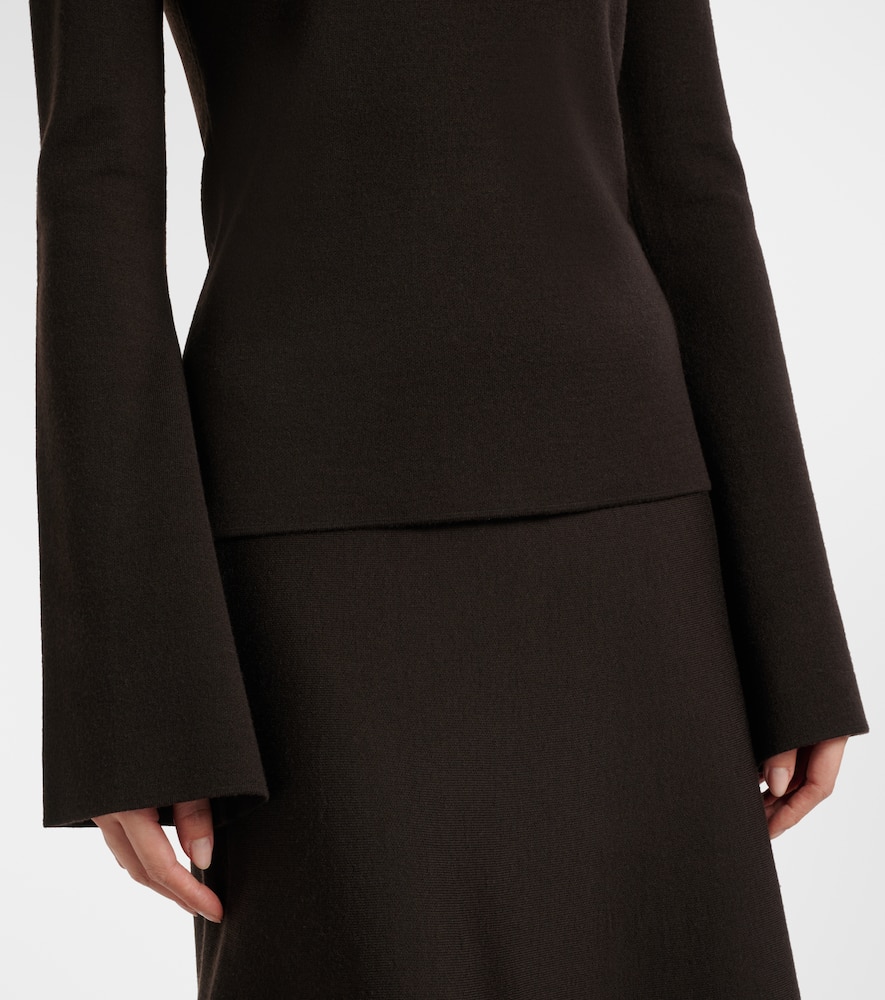 Wool, silk, and cashmere top