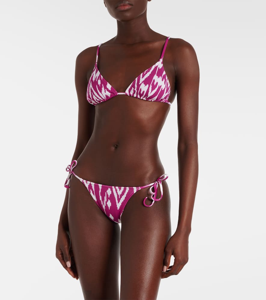 Rain printed bikini bottoms