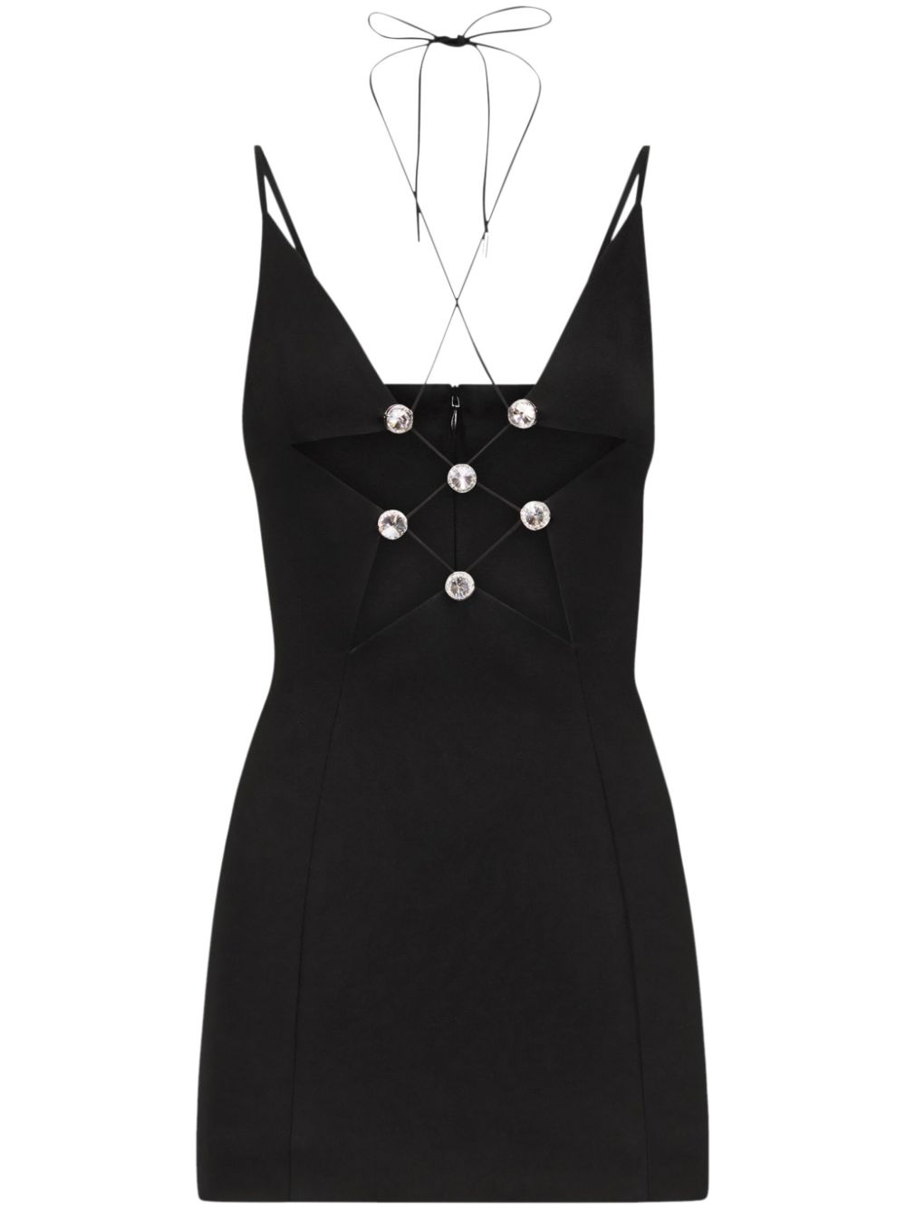 Star cut-out minidress - Black