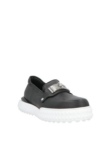 Man Loafers Black Size 10 Calfskin