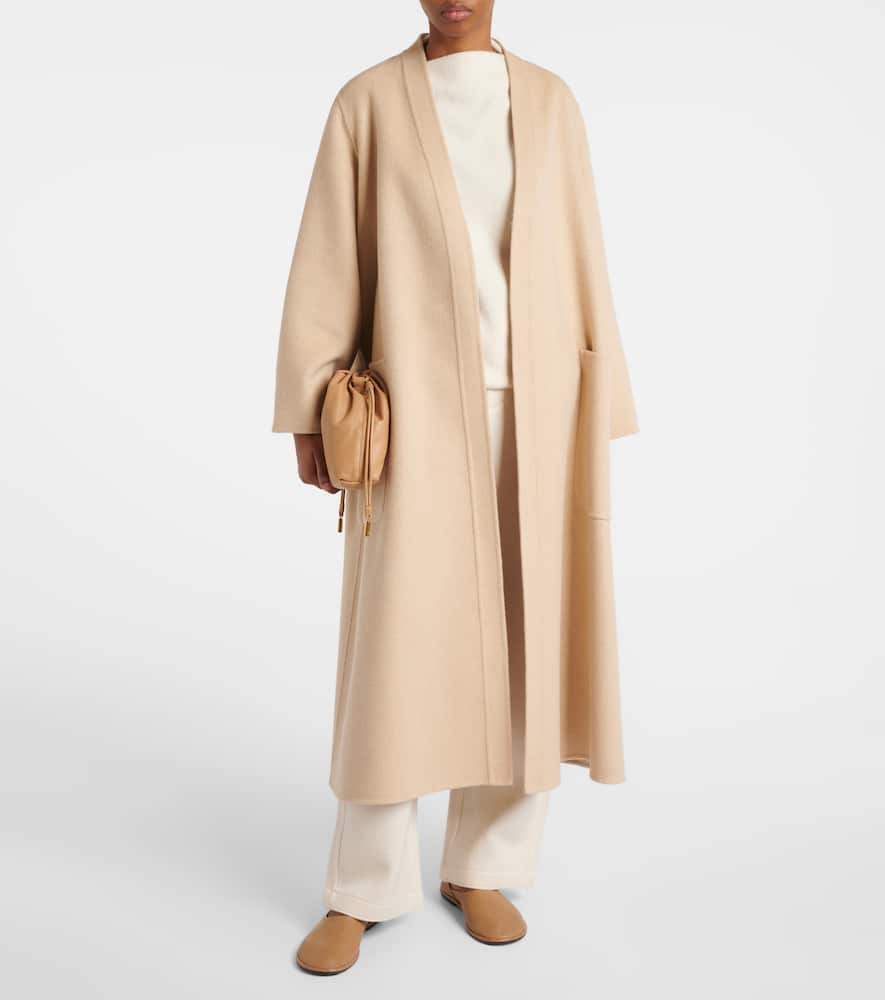 Arca cashmere and wool wide-leg pants