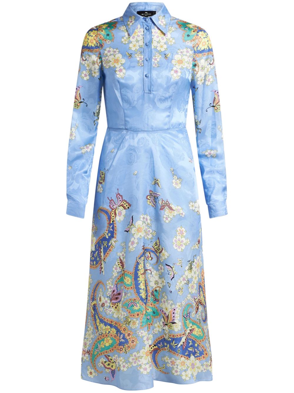 Shirt midi dress - Blue
