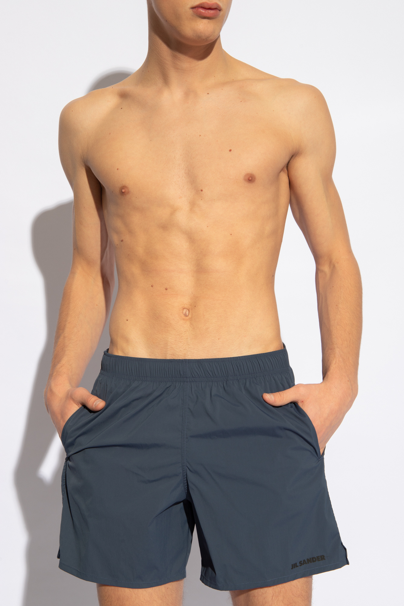 Swimming Shorts, Men's, Navy Blue