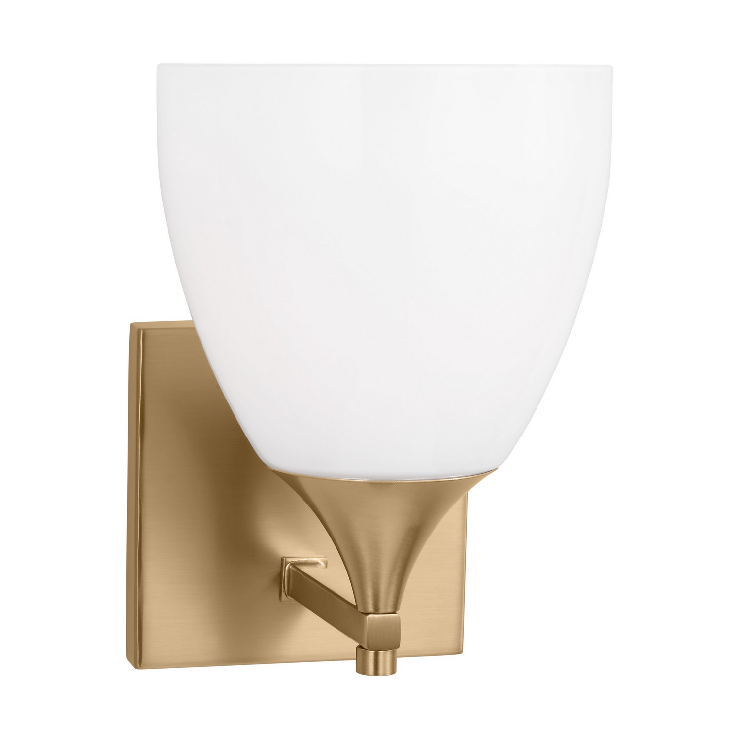Satin Brass One Light Wall Sconce from the Toffino Collection