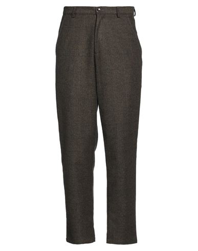 Mood_one Man Pants Military green Size 28 Cotton, Wool, Polyester