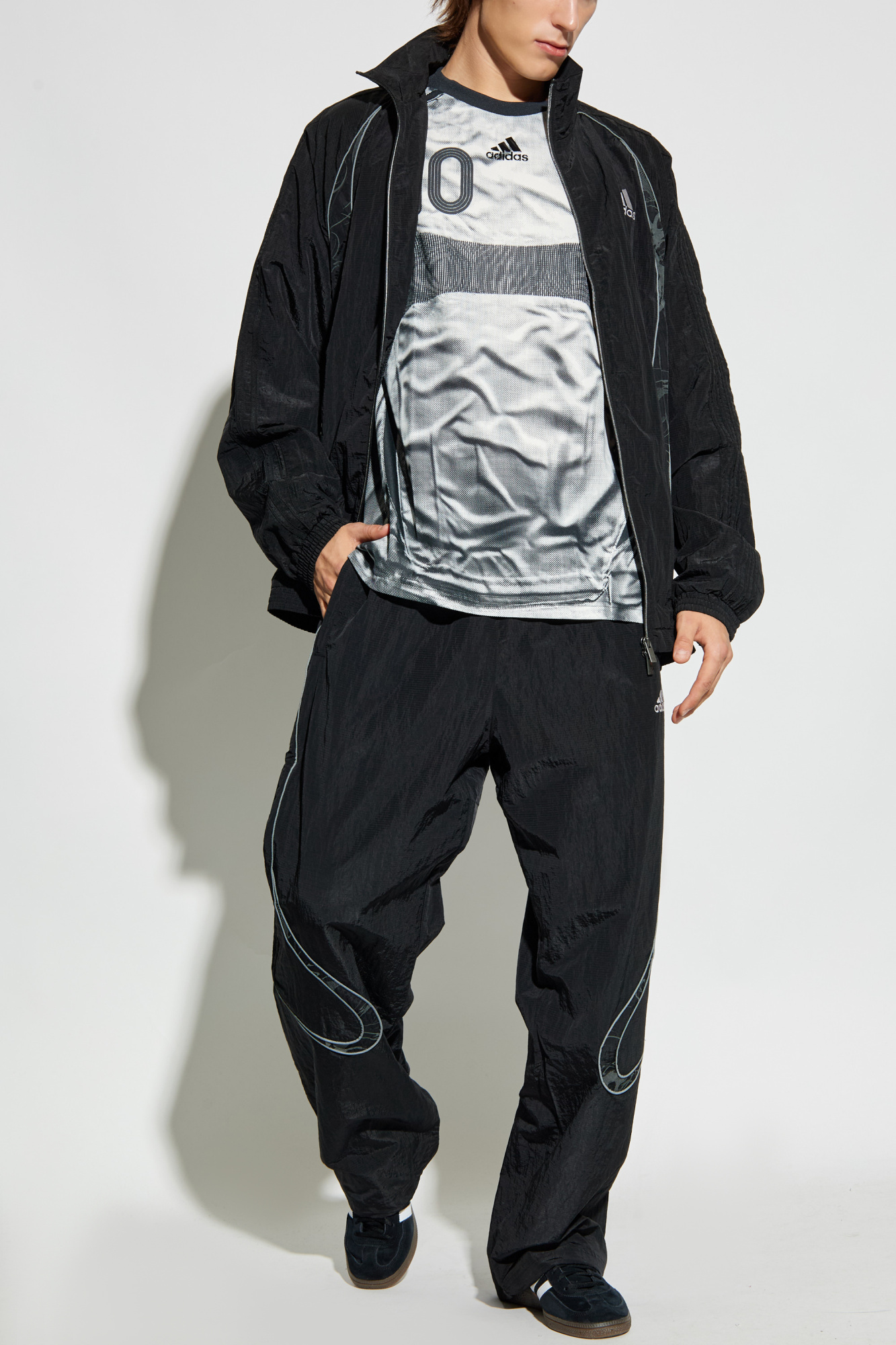 Logo Windbreaker, Men's, Black