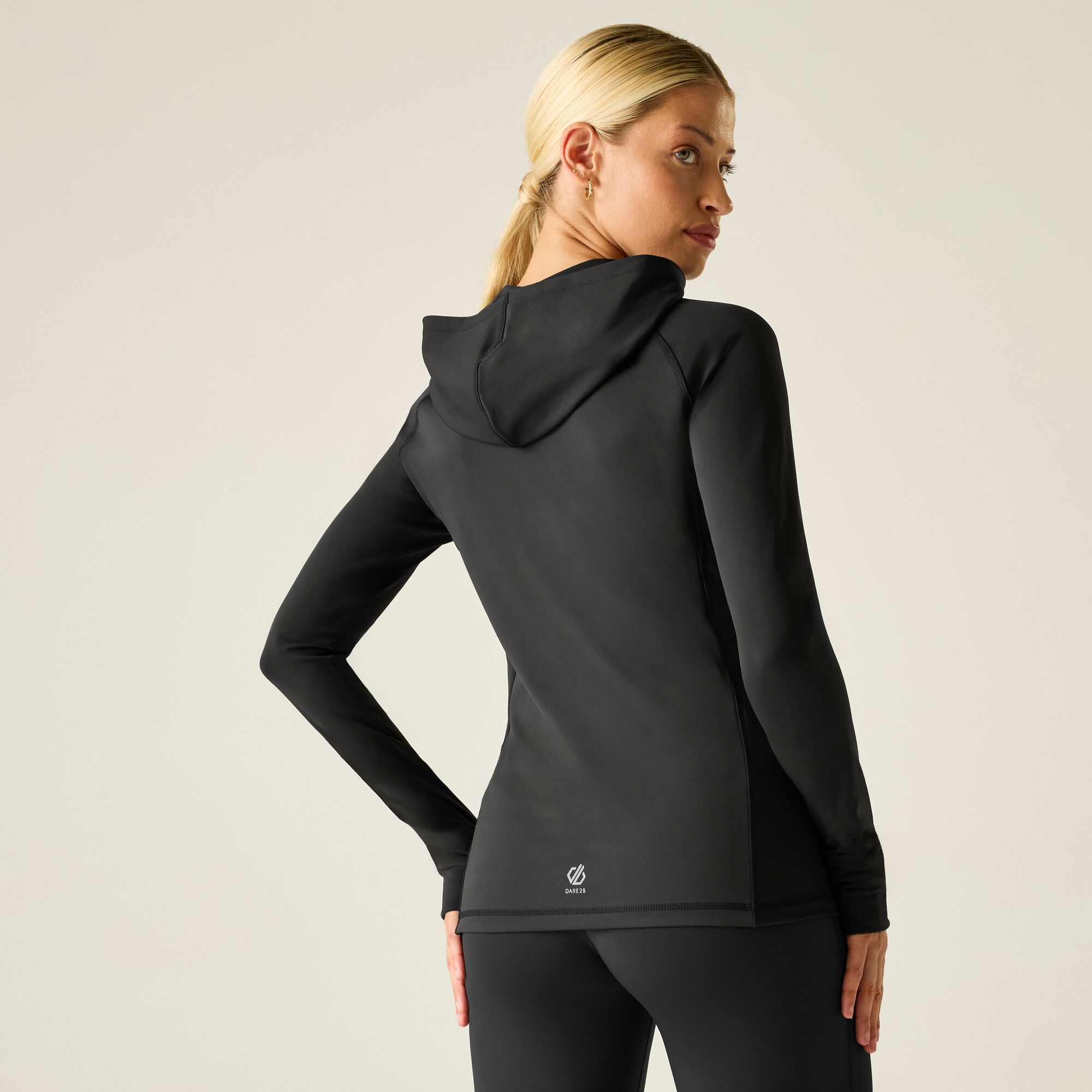 Dare 2B Refresh Quick Dry Hooded Fleece In Black
