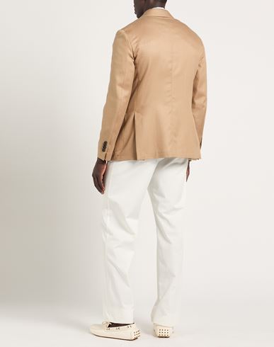 Man Blazer Camel Size 36 Cashmere, Virgin Wool, Silk