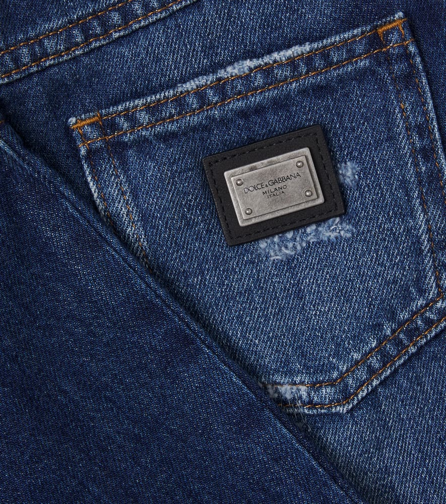 Logo faded jeans