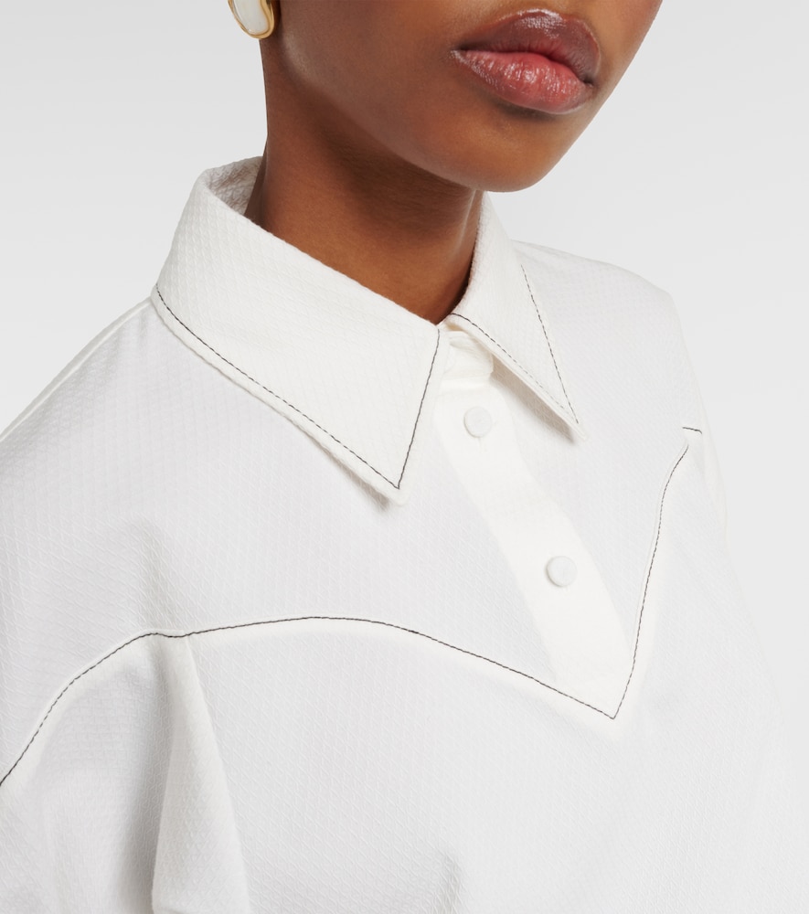 Chloé Puff-sleeve cotton blouse