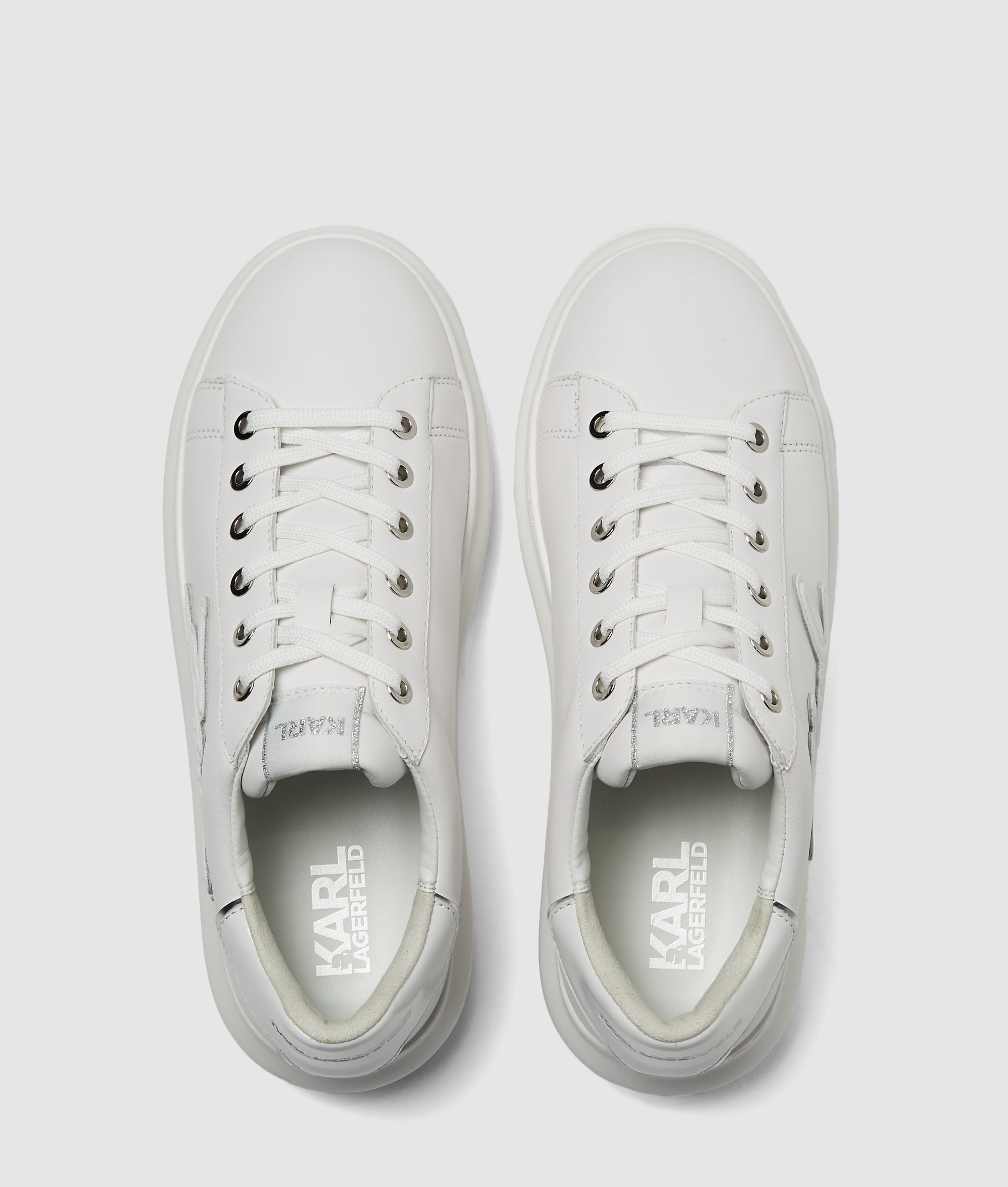 Karl Lagerfeld - Kapri Signia Niedrige Sneaker, Damen, Weiss, Größe