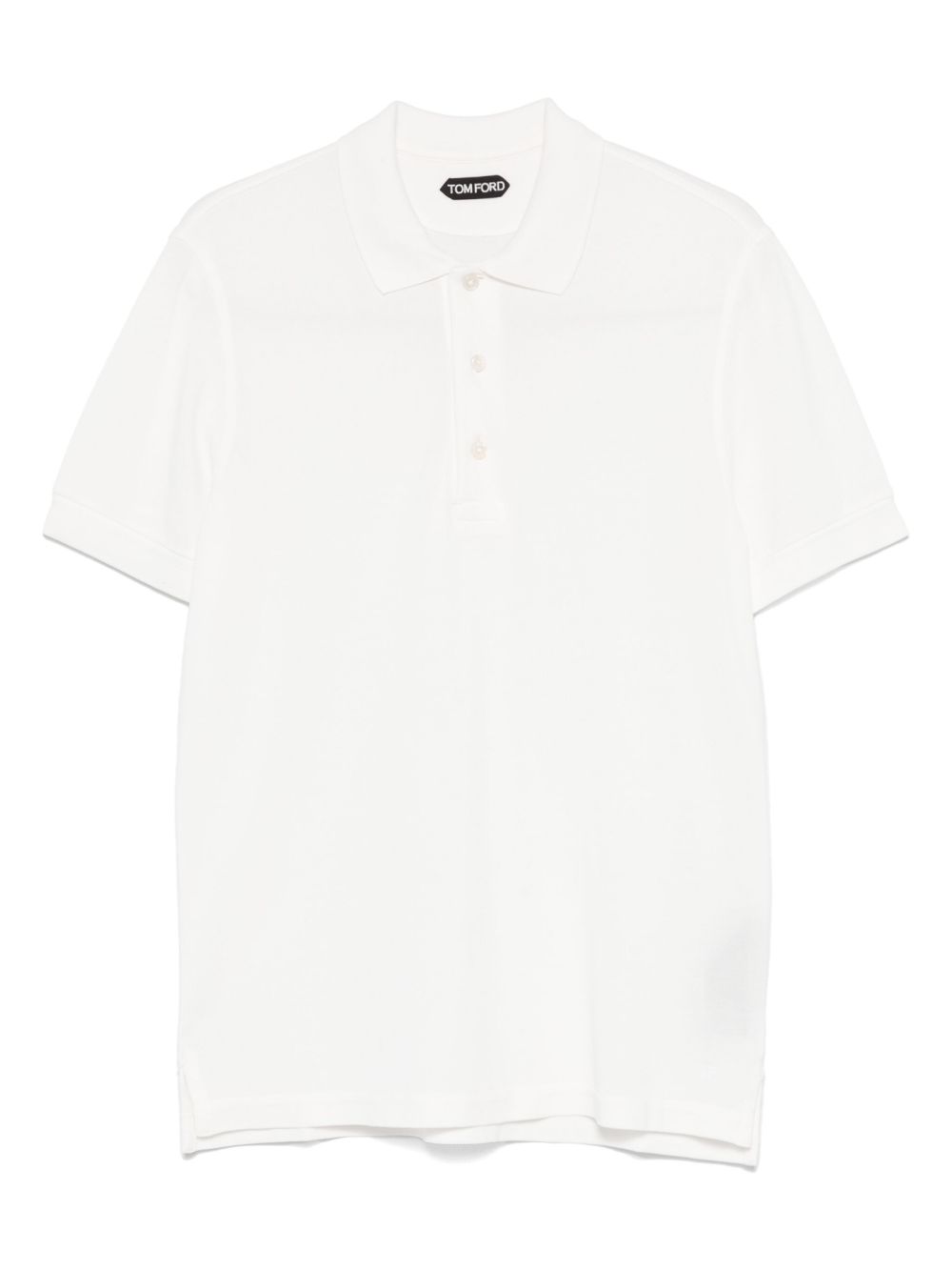 Piqué-weave polo shirt - White