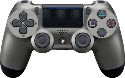 Geek Squad Certified Refurbished DualShock 4 Wireless Controller for PlayStation 4 - Steel Black