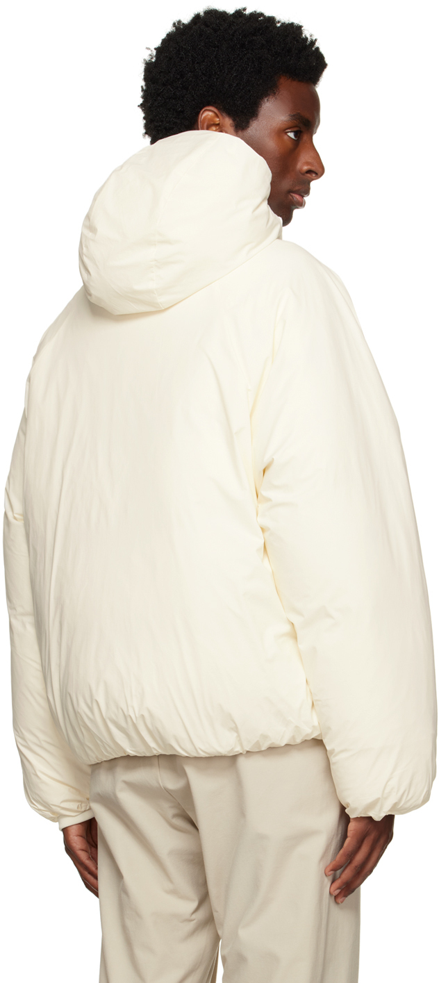 White Warped Down Jacket