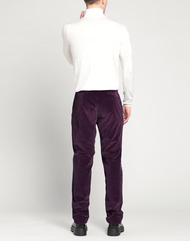 Man Pants Dark purple Size 34 Synthetic fibers