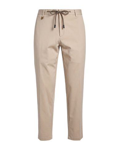 Man Pants Beige Size 38 Cotton, Polyamide, Elastane