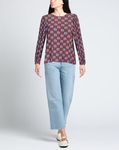 Même Road Woman Top Dark brown Size 6 Viscose