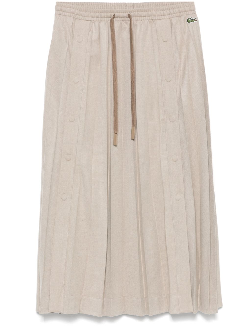 Pleated maxi skirt - Neutrals